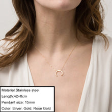 Carica l&#39;immagine nel visualizzatore di Gallery, Minimalist Choker Chain Necklace For Women Classic 316L Stainless Steel Necklaces Jewelry Wholesale/Dropshipping