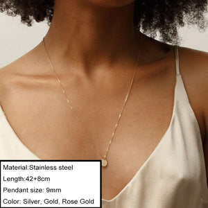 Minimalist Choker Chain Necklace For Women Classic 316L Stainless Steel Necklaces Jewelry Wholesale/Dropshipping