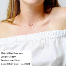 Carica l&#39;immagine nel visualizzatore di Gallery, Minimalist Choker Chain Necklace For Women Classic 316L Stainless Steel Necklaces Jewelry Wholesale/Dropshipping