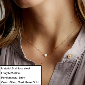 Minimalist Choker Chain Necklace For Women Classic 316L Stainless Steel Necklaces Jewelry Wholesale/Dropshipping