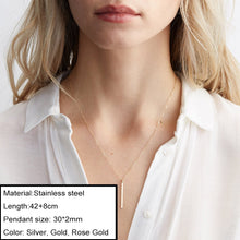 Carica l&#39;immagine nel visualizzatore di Gallery, Minimalist Choker Chain Necklace For Women Classic 316L Stainless Steel Necklaces Jewelry Wholesale/Dropshipping