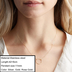 Minimalist Choker Chain Necklace For Women Classic 316L Stainless Steel Necklaces Jewelry Wholesale/Dropshipping