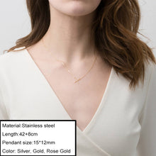 Carica l&#39;immagine nel visualizzatore di Gallery, Minimalist Choker Chain Necklace For Women Classic 316L Stainless Steel Necklaces Jewelry Wholesale/Dropshipping