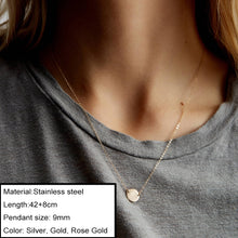 Carica l&#39;immagine nel visualizzatore di Gallery, Minimalist Choker Chain Necklace For Women Classic 316L Stainless Steel Necklaces Jewelry Wholesale/Dropshipping