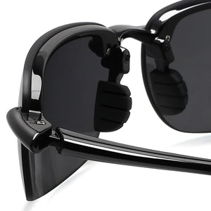JULI Occhiali da sole sportivi classici Uomo Donna Guida da corsa Occhiali da sole senza montatura ultraleggeri Occhiali da sole maschili UV400 Gafas De Sol MJ8001 
