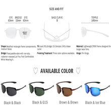 Carica l&#39;immagine nel visualizzatore di Gallery, JULI Occhiali da sole sportivi classici Uomo Donna Guida da corsa Occhiali da sole senza montatura ultraleggeri Occhiali da sole maschili UV400 Gafas De Sol MJ8001 