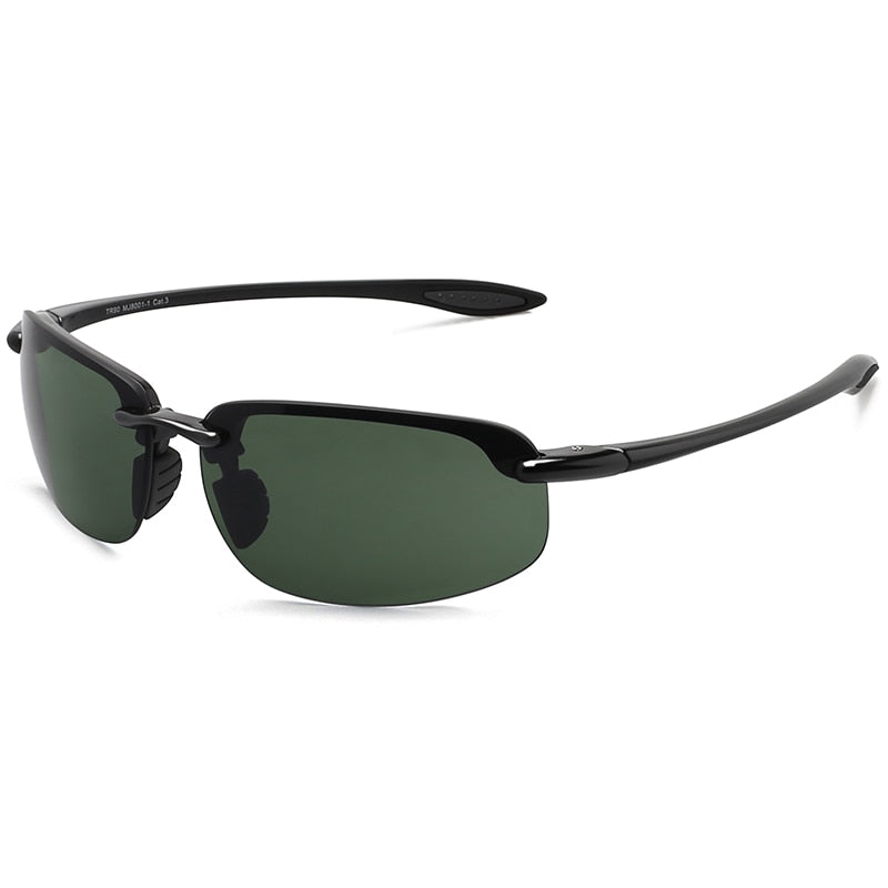 JULI Occhiali da sole sportivi classici Uomo Donna Guida da corsa Occhiali da sole senza montatura ultraleggeri Occhiali da sole maschili UV400 Gafas De Sol MJ8001 