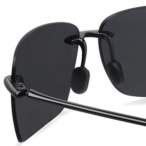 JULI Classic Sports Sunglasses Men Women Male Driving Golf Rectangle Rimless Ultralight Frame Sun Glasses UV400  De Sol MJ8009
