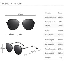Load image into Gallery viewer, JULI Round Polarized Sunglasses for Women Men  Designer Gradient Lens Sun Glasses Female UV Protect Gafas de Sol 8073