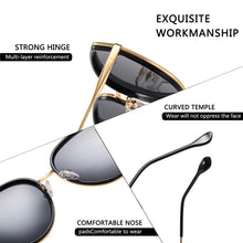 Load image into Gallery viewer, JULI Round Polarized Sunglasses for Women Men  Designer Gradient Lens Sun Glasses Female UV Protect Gafas de Sol 8073