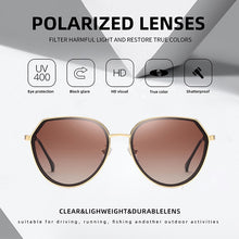 Load image into Gallery viewer, JULI Round Polarized Sunglasses for Women Men  Designer Gradient Lens Sun Glasses Female UV Protect Gafas de Sol 8073