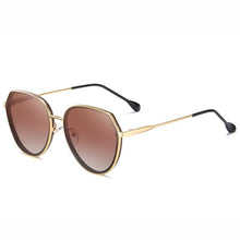 Load image into Gallery viewer, JULI Round Polarized Sunglasses for Women Men  Designer Gradient Lens Sun Glasses Female UV Protect Gafas de Sol 8073