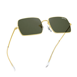 JULI Square Sunglasses for Men Women UV400 Protection Glass Len  Gafas De Sol 8804