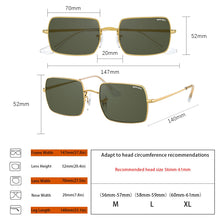 Load image into Gallery viewer, JULI Square Sunglasses for Men Women UV400 Protection Glass Len  Gafas De Sol 8804