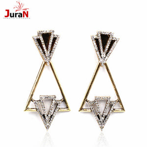 2018 Hot Triangle Earrings Women Fashion Design Statement Stud Earrings For Women Jewelry Wholesale P2308