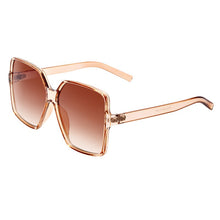 Load image into Gallery viewer, JZU Women Oversize Sunglasses Black Leopard Gradient Plastic Brand Designer Female big retro Sunglasses for women oculos