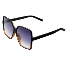 Load image into Gallery viewer, JZU Women Oversize Sunglasses Black Leopard Gradient Plastic Brand Designer Female big retro Sunglasses for women oculos