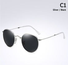 Load image into Gallery viewer, JackJad 2023 3532 POLARIZED Round Metal Style Sunglasses Fold Folding Vintage Brand Design Sun Glasses Oculos De Sol