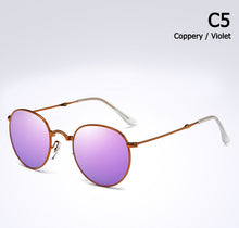Load image into Gallery viewer, JackJad 2023 3532 POLARIZED Round Metal Style Sunglasses Fold Folding Vintage Brand Design Sun Glasses Oculos De Sol
