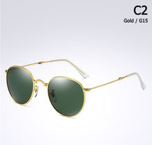 Load image into Gallery viewer, JackJad 2023 3532 POLARIZED Round Metal Style Sunglasses Fold Folding Vintage Brand Design Sun Glasses Oculos De Sol