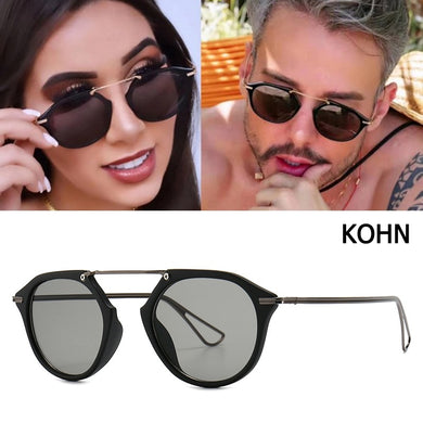 JackJad 2023 Cool KOHN Style Vintage Round Sunglasses Classic Eyewear Frame Brand Design Sun Glasses Oculos De Sol 0686