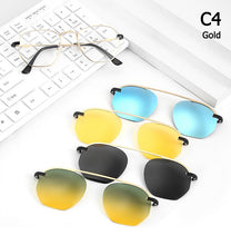 Load image into Gallery viewer, JackJad 2023 Polarized Clip On Style Driving Sunglasses 4 Clip Lens In One Brand Design Sun Glasses Oculos De Sol 20592