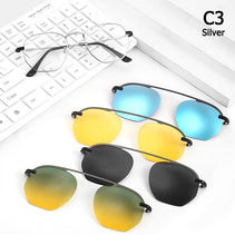 Load image into Gallery viewer, JackJad 2023 Polarized Clip On Style Driving Sunglasses 4 Clip Lens In One Brand Design Sun Glasses Oculos De Sol 20592