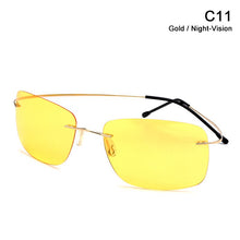 Carica l'immagine nel visualizzatore di Gallery, JackJad 2022  Rimless Square Titanium POLARIZED Sunglasses Men Ultralight Driving Brand Design Sun Glasses Oculos De Sol