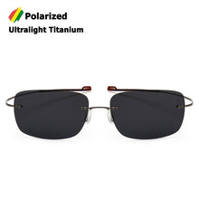 Carica l'immagine nel visualizzatore di Gallery, JackJad 2022  Rimless Square Titanium POLARIZED Sunglasses Men Ultralight Driving Brand Design Sun Glasses Oculos De Sol