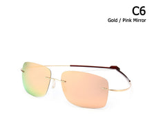 Carica l'immagine nel visualizzatore di Gallery, JackJad 2022  Rimless Square Titanium POLARIZED Sunglasses Men Ultralight Driving Brand Design Sun Glasses Oculos De Sol