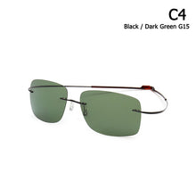 Carica l'immagine nel visualizzatore di Gallery, JackJad 2022  Rimless Square Titanium POLARIZED Sunglasses Men Ultralight Driving Brand Design Sun Glasses Oculos De Sol