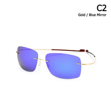 Carica l'immagine nel visualizzatore di Gallery, JackJad 2022  Rimless Square Titanium POLARIZED Sunglasses Men Ultralight Driving Brand Design Sun Glasses Oculos De Sol