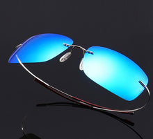 Carica l'immagine nel visualizzatore di Gallery, JackJad 2022  Rimless Square Titanium POLARIZED Sunglasses Men Ultralight Driving Brand Design Sun Glasses Oculos De Sol