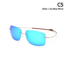 Carica l'immagine nel visualizzatore di Gallery, JackJad 2022  Rimless Square Titanium POLARIZED Sunglasses Men Ultralight Driving Brand Design Sun Glasses Oculos De Sol