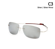 Carica l'immagine nel visualizzatore di Gallery, JackJad 2022  Rimless Square Titanium POLARIZED Sunglasses Men Ultralight Driving Brand Design Sun Glasses Oculos De Sol