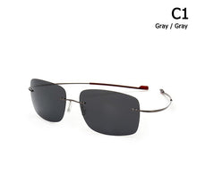Carica l'immagine nel visualizzatore di Gallery, JackJad 2022  Rimless Square Titanium POLARIZED Sunglasses Men Ultralight Driving Brand Design Sun Glasses Oculos De Sol