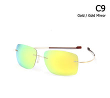 Carica l'immagine nel visualizzatore di Gallery, JackJad 2022  Rimless Square Titanium POLARIZED Sunglasses Men Ultralight Driving Brand Design Sun Glasses Oculos De Sol