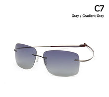 Carica l'immagine nel visualizzatore di Gallery, JackJad 2022  Rimless Square Titanium POLARIZED Sunglasses Men Ultralight Driving Brand Design Sun Glasses Oculos De Sol