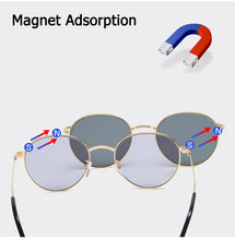 Load image into Gallery viewer, JackJad 2023 Vintage Round Style Double Layer Clip On Sunglasses Lens Removable Brand Design Sun Glasses Oculos De Sol