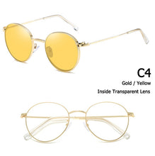Load image into Gallery viewer, JackJad 2023 Vintage Round Style Double Layer Clip On Sunglasses Lens Removable Brand Design Sun Glasses Oculos De Sol