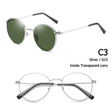 Load image into Gallery viewer, JackJad 2023 Vintage Round Style Double Layer Clip On Sunglasses Lens Removable Brand Design Sun Glasses Oculos De Sol