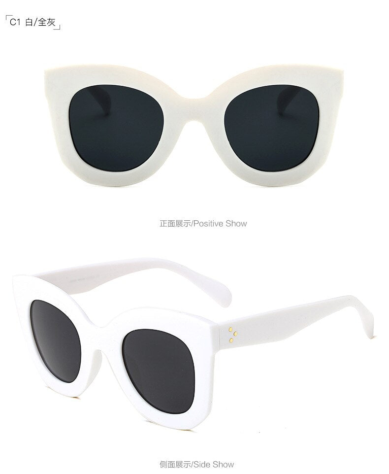JackJad 2023 Trend Women Vintage Butterfly Style Sunglasses Three Dots Gradient Sun Glasses Oculos De Sol Feminino
