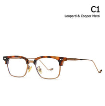 Load image into Gallery viewer, JackJad 2023 Vintage Square HAVANA Style Plain Glasses Anti Blue Ray Rivets Brand Design Eyewear Frame Eyeglasses 86330