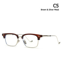 Load image into Gallery viewer, JackJad 2023 Vintage Square HAVANA Style Plain Glasses Anti Blue Ray Rivets Brand Design Eyewear Frame Eyeglasses 86330