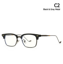 Load image into Gallery viewer, JackJad 2023 Vintage Square HAVANA Style Plain Glasses Anti Blue Ray Rivets Brand Design Eyewear Frame Eyeglasses 86330