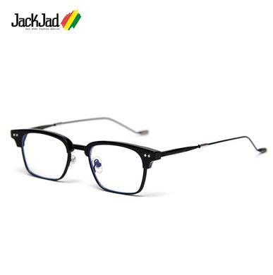JackJad 2023 Vintage Square HAVANA Style TR90 Plain Glasses Brand Design Eyewear Frame Eyeglasses Oculos De Grau ZS52010
