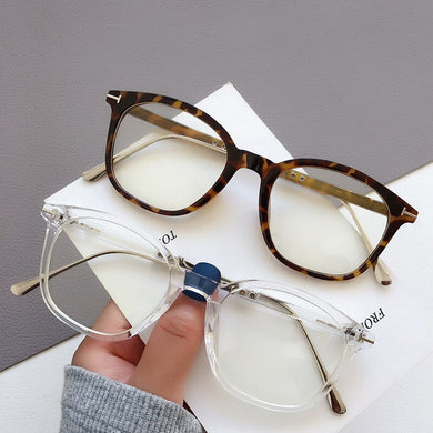 JackJad 2023 Cool Round Style Women's Elegant Plain Glasses Vintage Classic Anti Blue Ray Eyewear Frame Eyeglasses 732