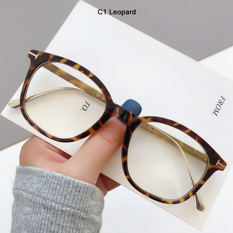 JackJad 2023 Cool Round Style Women's Elegant Plain Glasses Vintage Classic Anti Blue Ray Eyewear Frame Eyeglasses 732