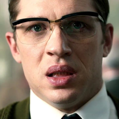 JackJad 2023 Cool Tom Hardy Legend Style Men's Elegant Plain Glasses Anti Blue Ray Half Frame Eyewear Frame Eyeglasses