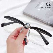 Carica l&#39;immagine nel visualizzatore di Gallery, JackJad 2023 Cool Tom Hardy Legend Style Men&#39;s Elegant Plain Glasses Anti Blue Ray Half Frame Eyewear Frame Eyeglasses